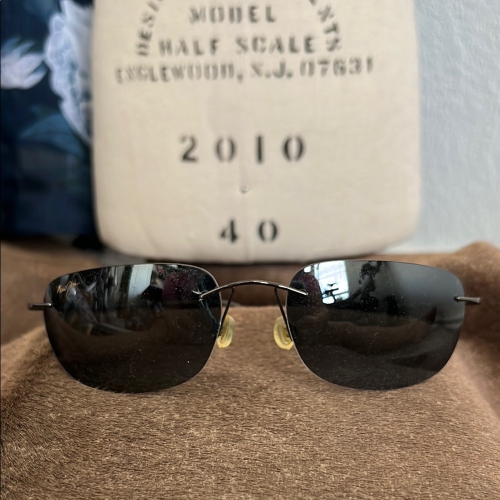 Maui Jim Ohai Titanium Rimless Sunglasses